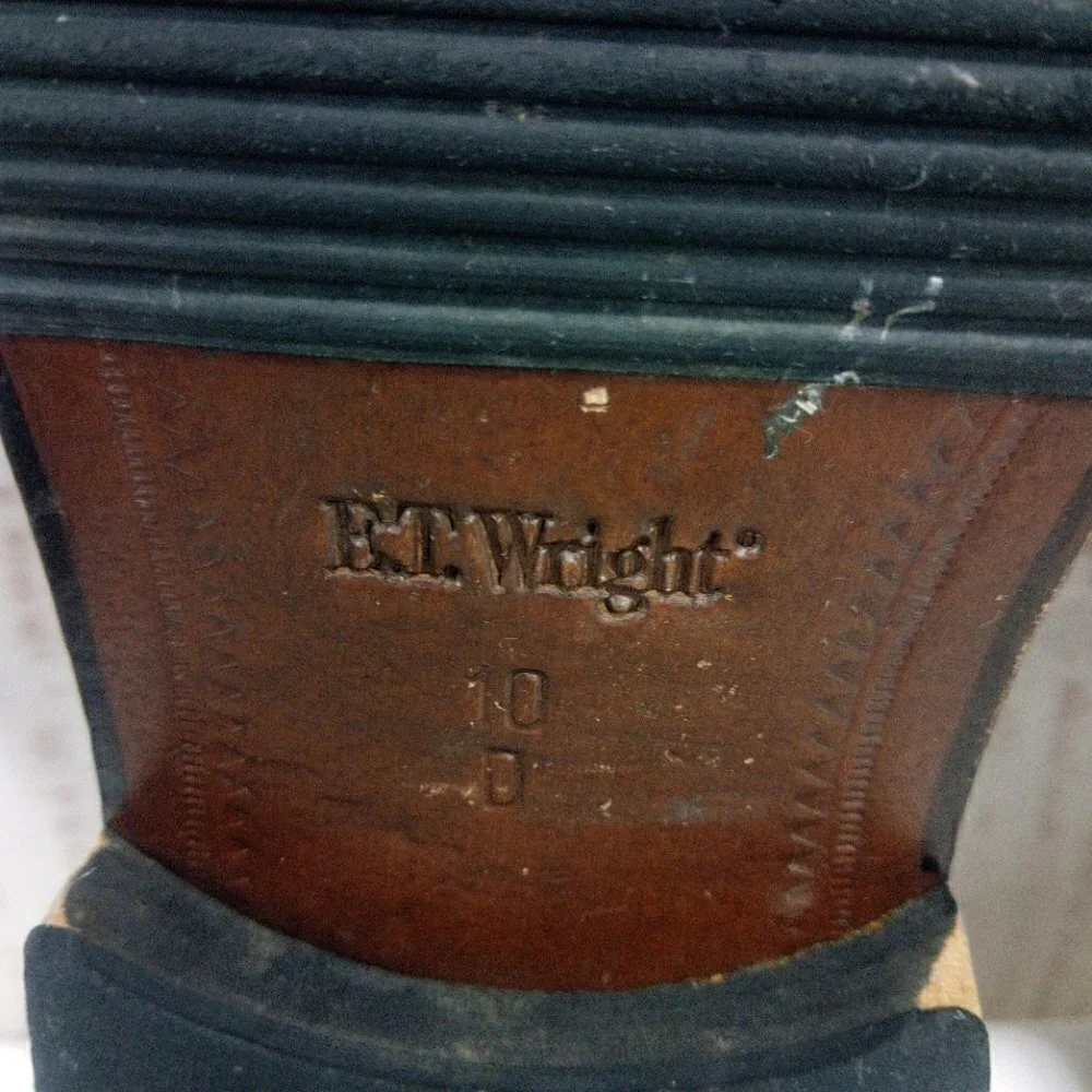 ET Wright Italian Black Oxford Leather Dress Shoes